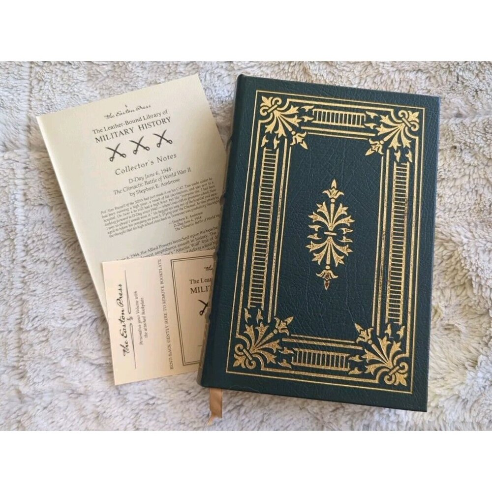 D-Day June 6 1944 Stephen E. Ambrose Collectors Edition 1995 Easton Press HC Vtg